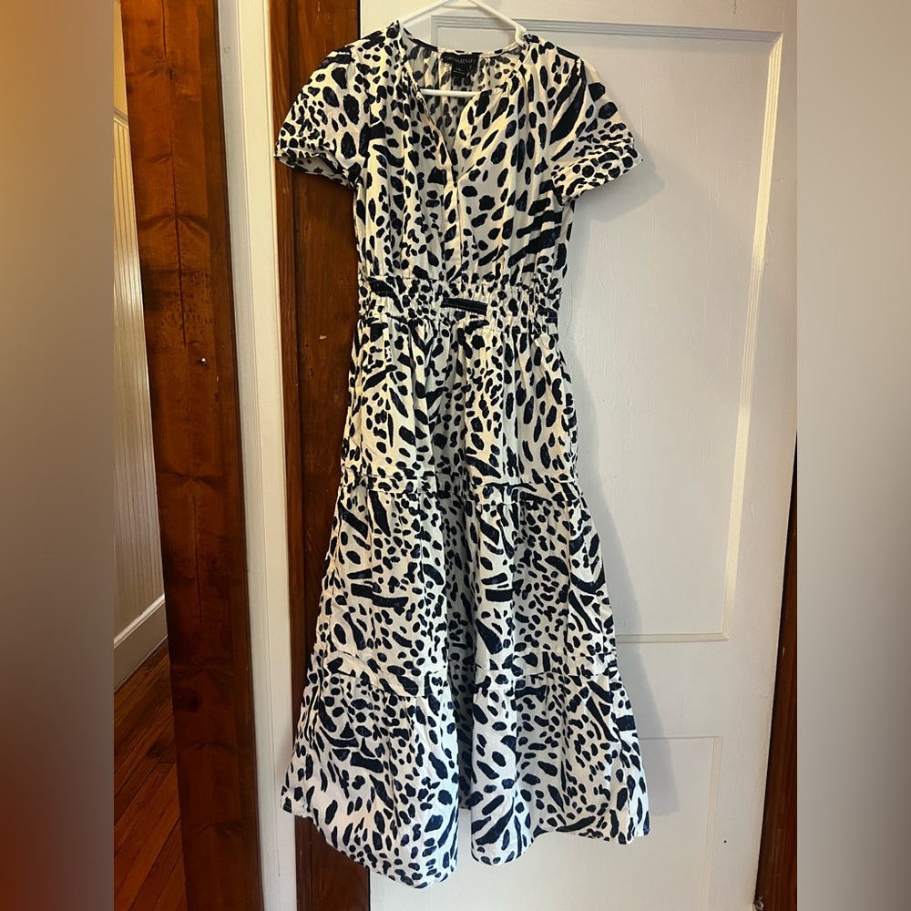 Cynthia Rowley Blue and White Patterned Dress